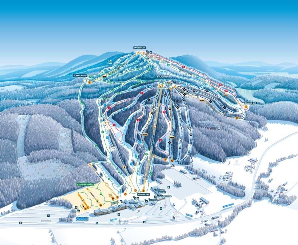 Апартаменты Raemsbyns Fritidsby, Naera Romme Alpin Idkerberget Экстерьер фото